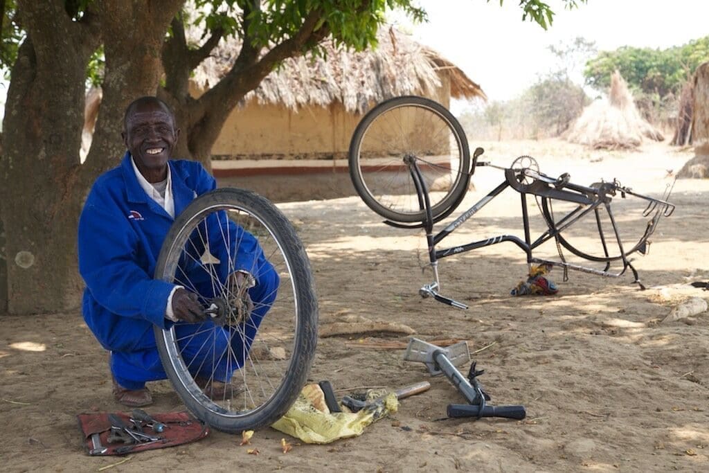 Field mechanics keep bikes rolling